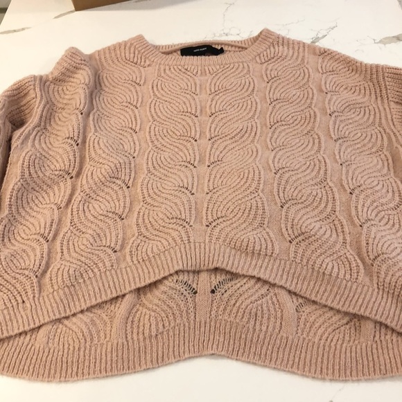 Vero Moda Pink champagne sweater chunky knit SZ L oversized EUC - Picture 8 of 8